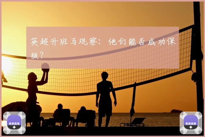 英超升班马观察:他们能否成功保级?